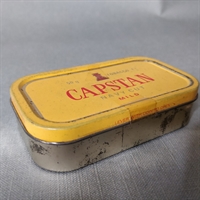 gult låg rød tekst Capstan navy cut gammel tobaksæske 